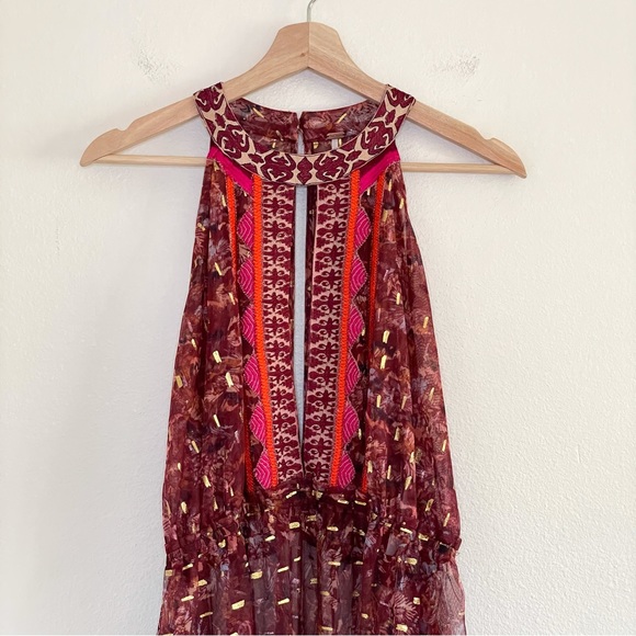 Sheer Brown Halter Top - Picture 6 of 16